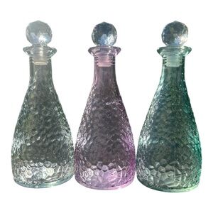 Glass Bottle Set - Multicolor
